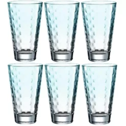 Leonardo Trinkglas Optic Pastell 300 Ml, 6 Stück, Mint - Trinkgläser