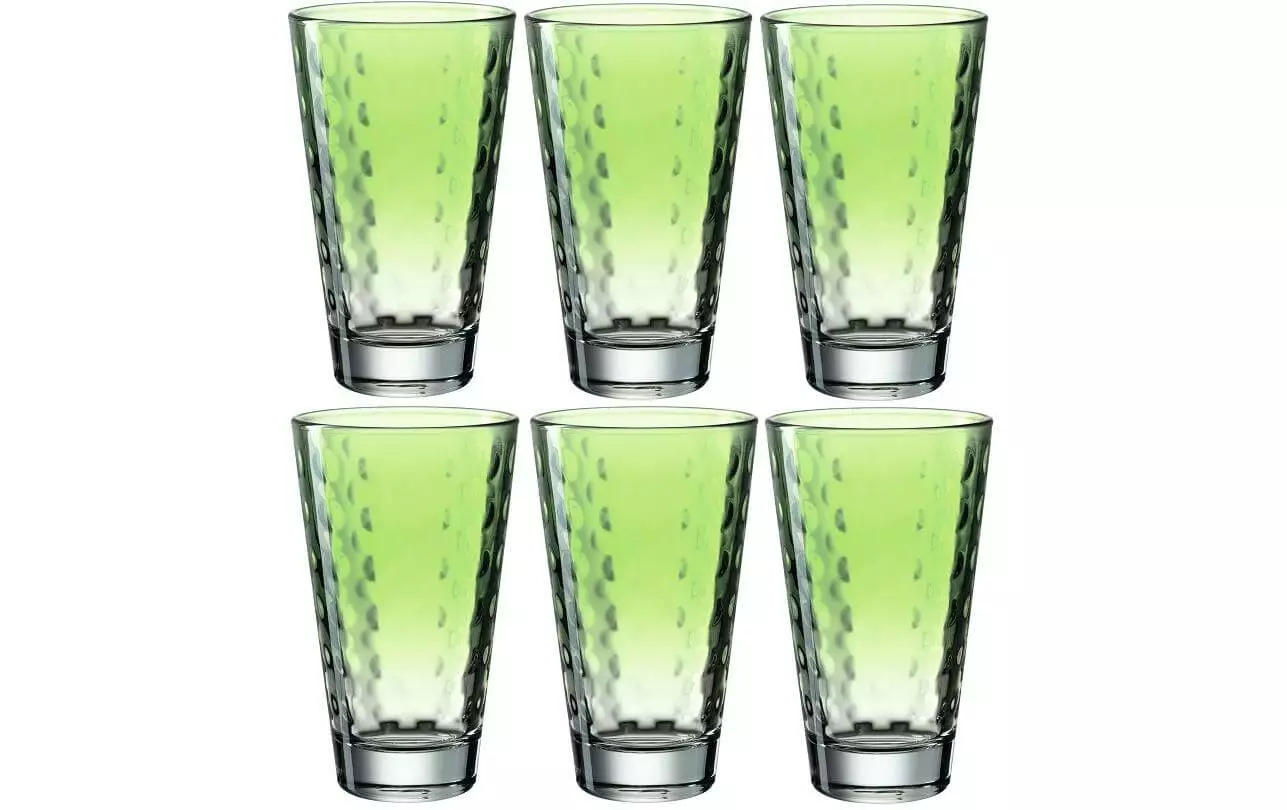 Leonardo Trinkglas Optic Pastell 300 Ml, 6 Stück, Grün - Trinkgläser 1 Leonardo Trinkglas Optic Pastell 300 Ml, 6 Stück, Grün - Trinkgläser