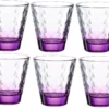 Leonardo Trinkglas Optic 215 Ml, 6 Stück, Violett - Trinkgläser