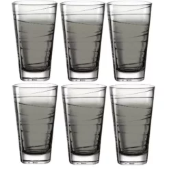Leonardo Trinkglas Vario Struttura 280 Ml, 6 Stück, Grau - Trinkgläser