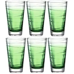 Leonardo Trinkglas Vario Struttura 280 Ml, 6 Stück, Grün - Trinkgläser