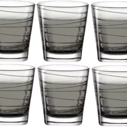 Leonardo Trinkglas Vario Struttura 250 Ml, 6 Stück, Grau - Trinkgläser