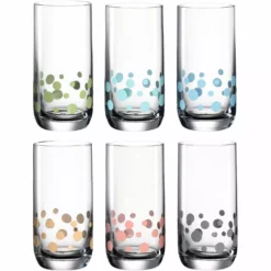 Leonardo Trinkglas Daily 330 Ml, 6 Stück, Mehrfarbig - Trinkgläser