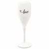 Koziol Sektglas Superglas Love 100 Ml, 1 Stück, Weiss - Sektgläser