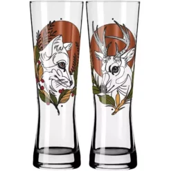 Ritzenhoff Bierglas Heldenfest No. 3 - Tobias Tietchen 607 Ml, 2 Stück - Biergläser