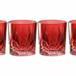 Leonardo Whiskyglas Capri 220 Ml, 4 Stück, Rot - Whiskygläser