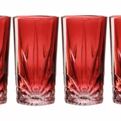 Leonardo Longdrinkglas Capri 530 Ml, 4 Stück, Rot - Cocktailgläser