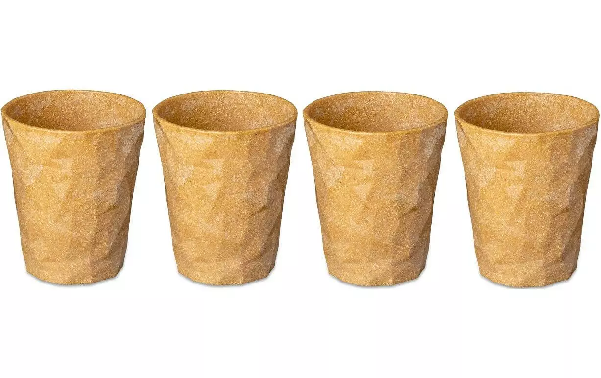 Koziol Trinkbecher Club No. 2 250 Ml, 4 Stück, Beige - Trinkgläser 1 Koziol Trinkbecher Club No. 2 250 Ml, 4 Stück, Beige - Trinkgläser