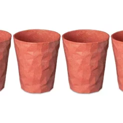 Koziol Trinkbecher Club No. 2 250 Ml, 4 Stück, Rot - Trinkgläser