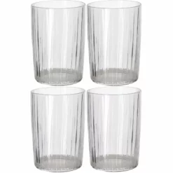 Bitz Trinkglas Kusintha 280 Ml, 4 Stück, Transparent - Trinkgläser