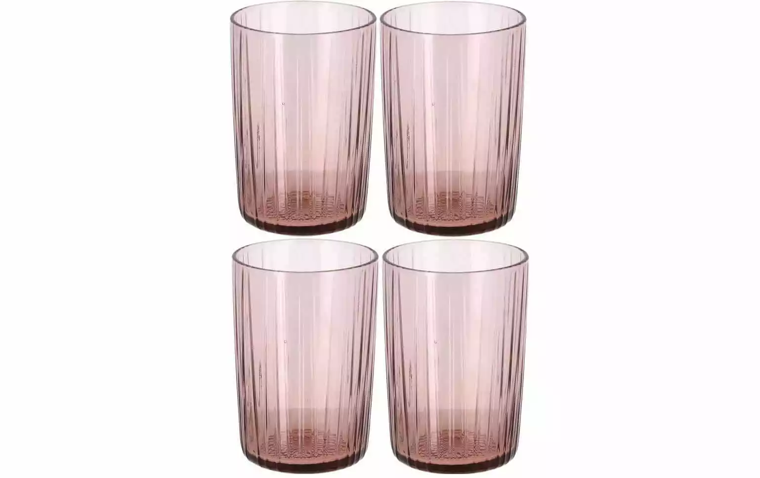Bitz Trinkglas Kusintha 280 Ml, 4 Stück, Pink - Trinkgläser 1 Bitz Trinkglas Kusintha 280 Ml, 4 Stück, Pink - Trinkgläser
