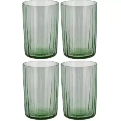 Bitz Trinkglas Kusintha 280 Ml, 4 Stück, Grün - Trinkgläser