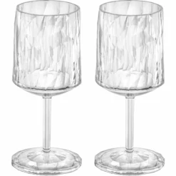 Koziol Weissweinglas Superglas Club No. 9, 200 Ml, 2 Stück, - Weingläser