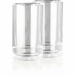 CleanMaxx Trinkglas 280 Ml, 2 Stück, Transparent - Trinkgläser