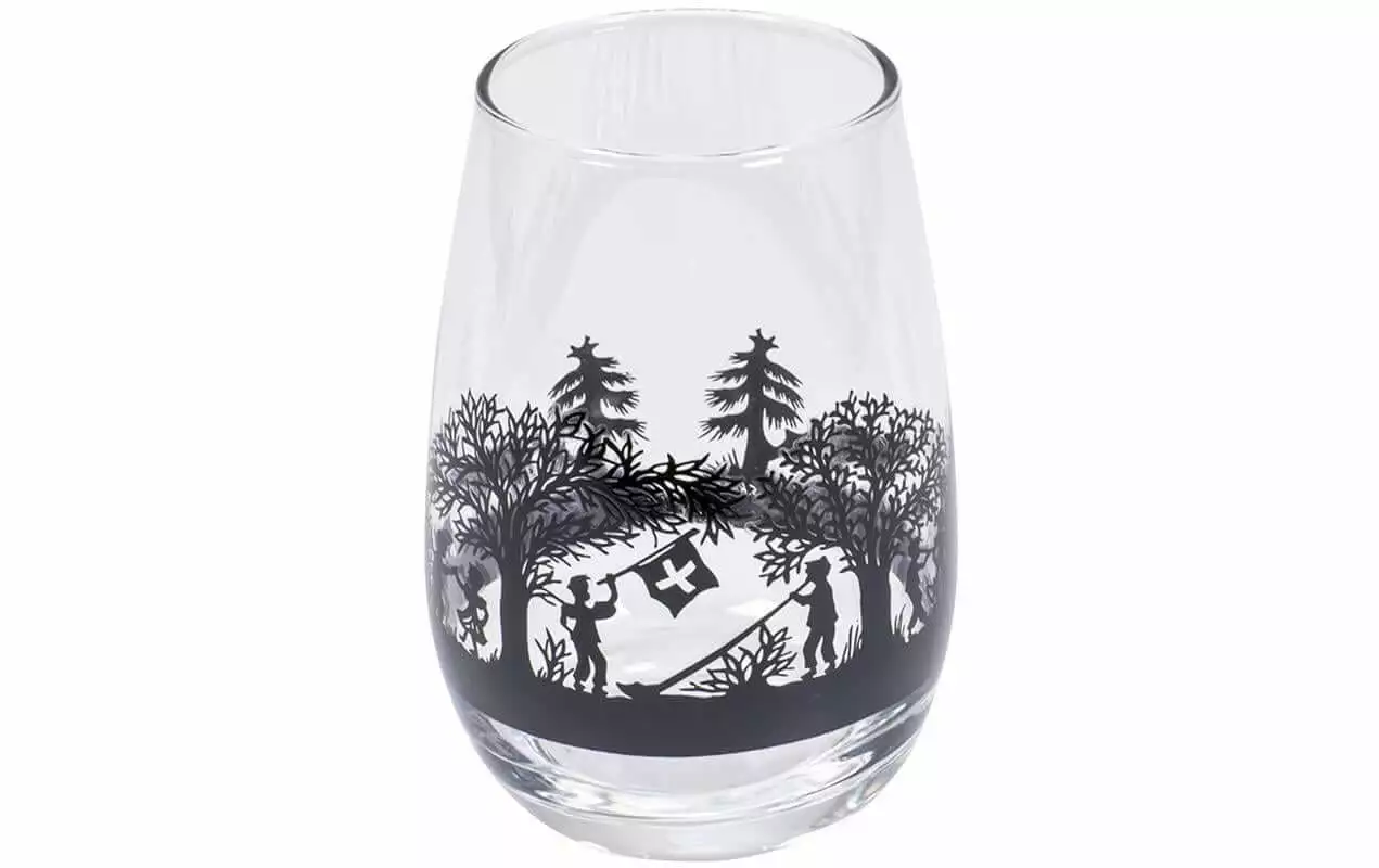 Kadastar Trinkglas Bergchilbi 400 Ml, 1 Stück, Schwarz/Transparent - Trinkgläser 1 Kadastar Trinkglas Bergchilbi 400 Ml, 1 Stück, Schwarz/Transparent - Trinkgläser