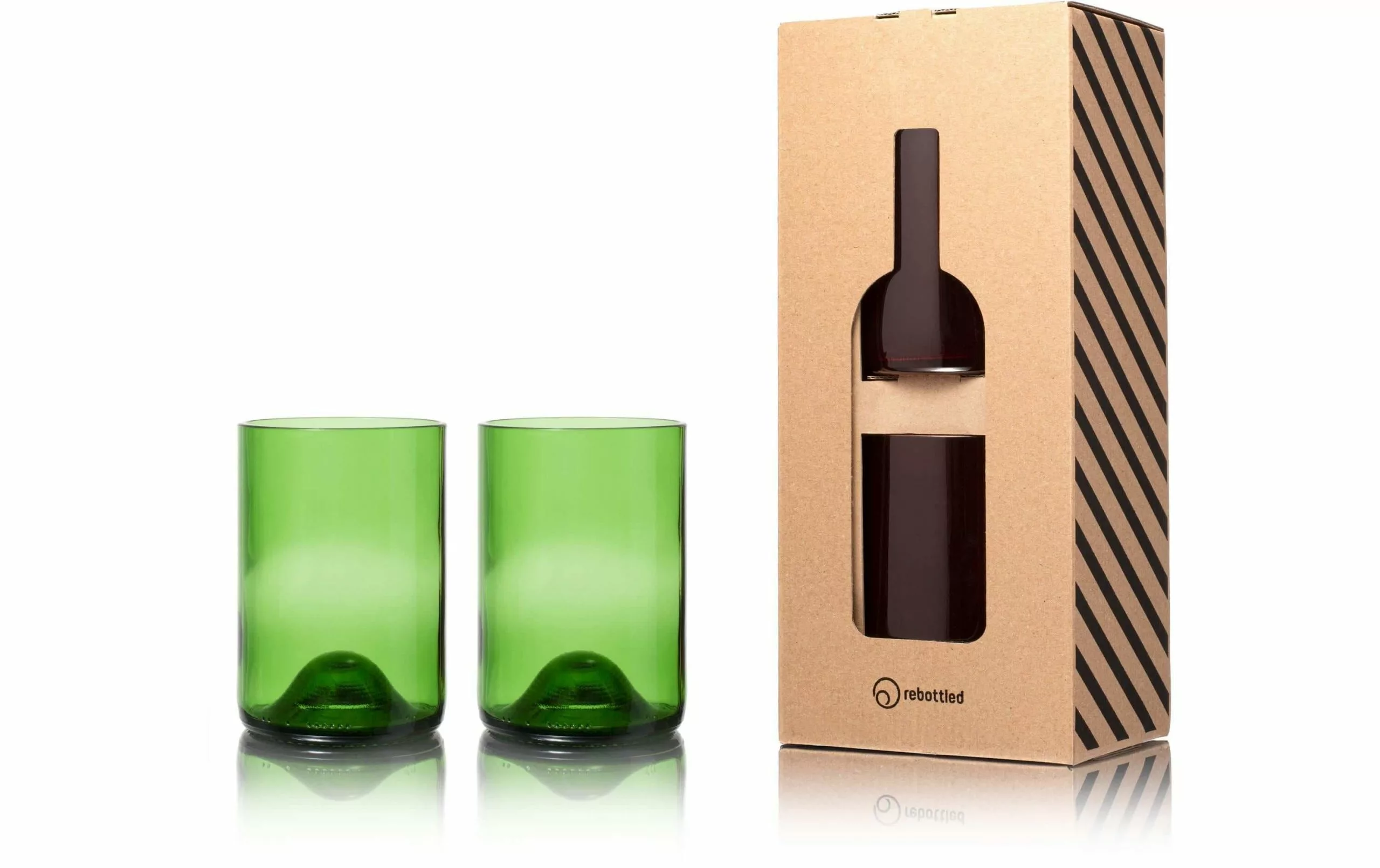 Rebottled Trinkglas 330 Ml, 2 Stück, Grün - Trinkgläser 2 Rebottled Trinkglas 330 Ml, 2 Stück, Grün - Trinkgläser – Bild 2