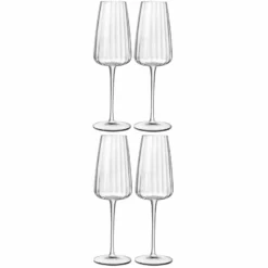 Luigi Bormioli Sektglas Optica 210 Ml, 4 Stück, Transparent - Sektgläser