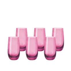 Leonardo Trinkglas Sora 390 Ml, 6 Stück, Pink - Trinkgläser