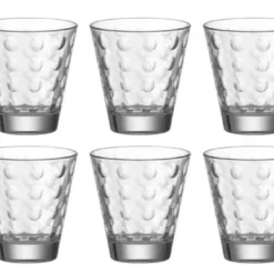 Leonardo Trinkglas Optic 215 Ml, 6 Stück, Transparent - Trinkgläser