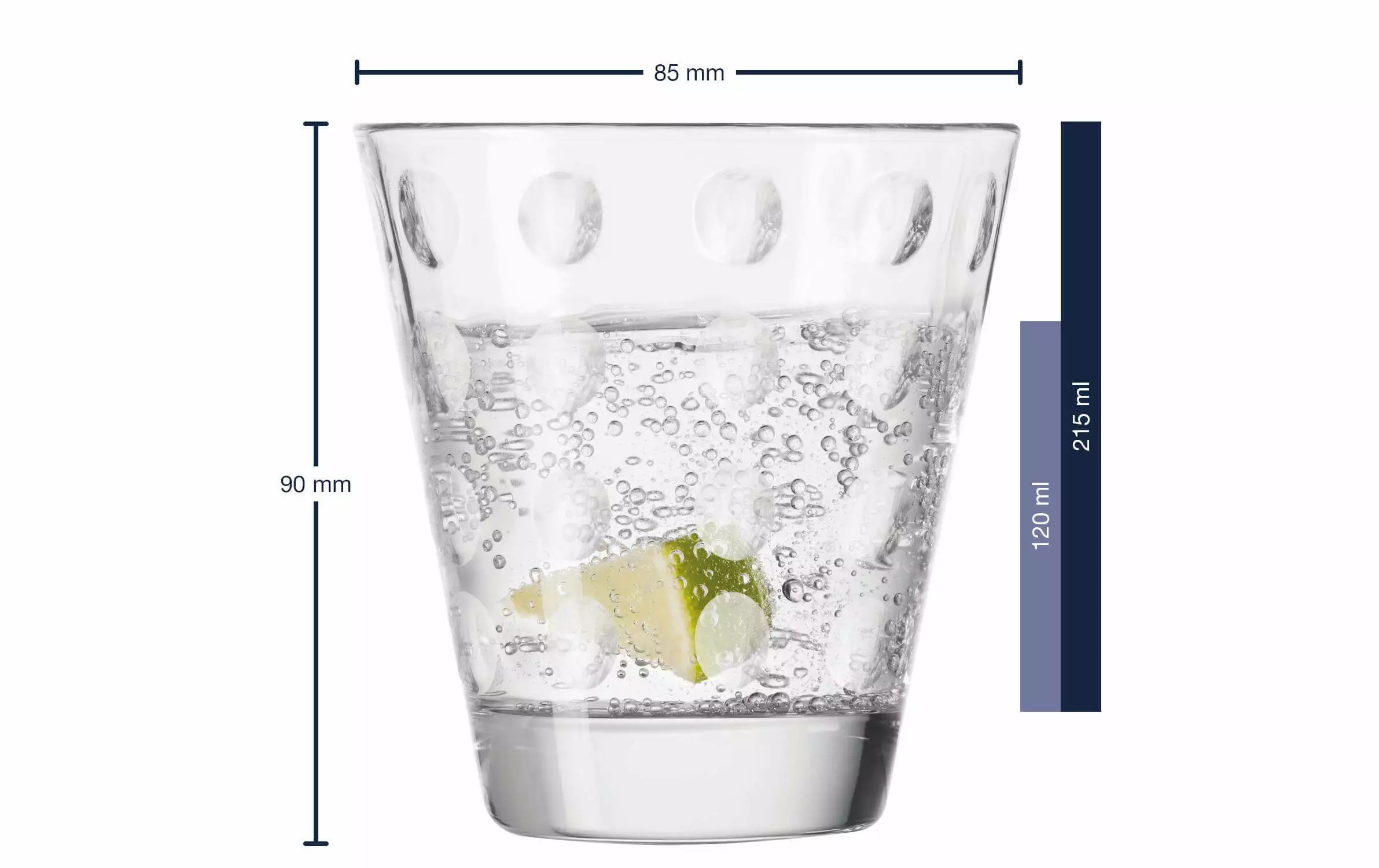 Leonardo Trinkglas Optic 215 Ml, 6 Stück, Transparent - Trinkgläser 3 Leonardo Trinkglas Optic 215 Ml, 6 Stück, Transparent - Trinkgläser – Bild 3
