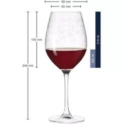 Leonardo Rotweinglas Chateau 510 Ml, 6 Stück, Transparent - Weingläser -Gläser Verkaufsgeschäft 552320 3 5