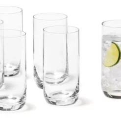 Leonardo Longdrinkglas Daily 330 Ml, 6 Stück, Transparent - Cocktailgläser