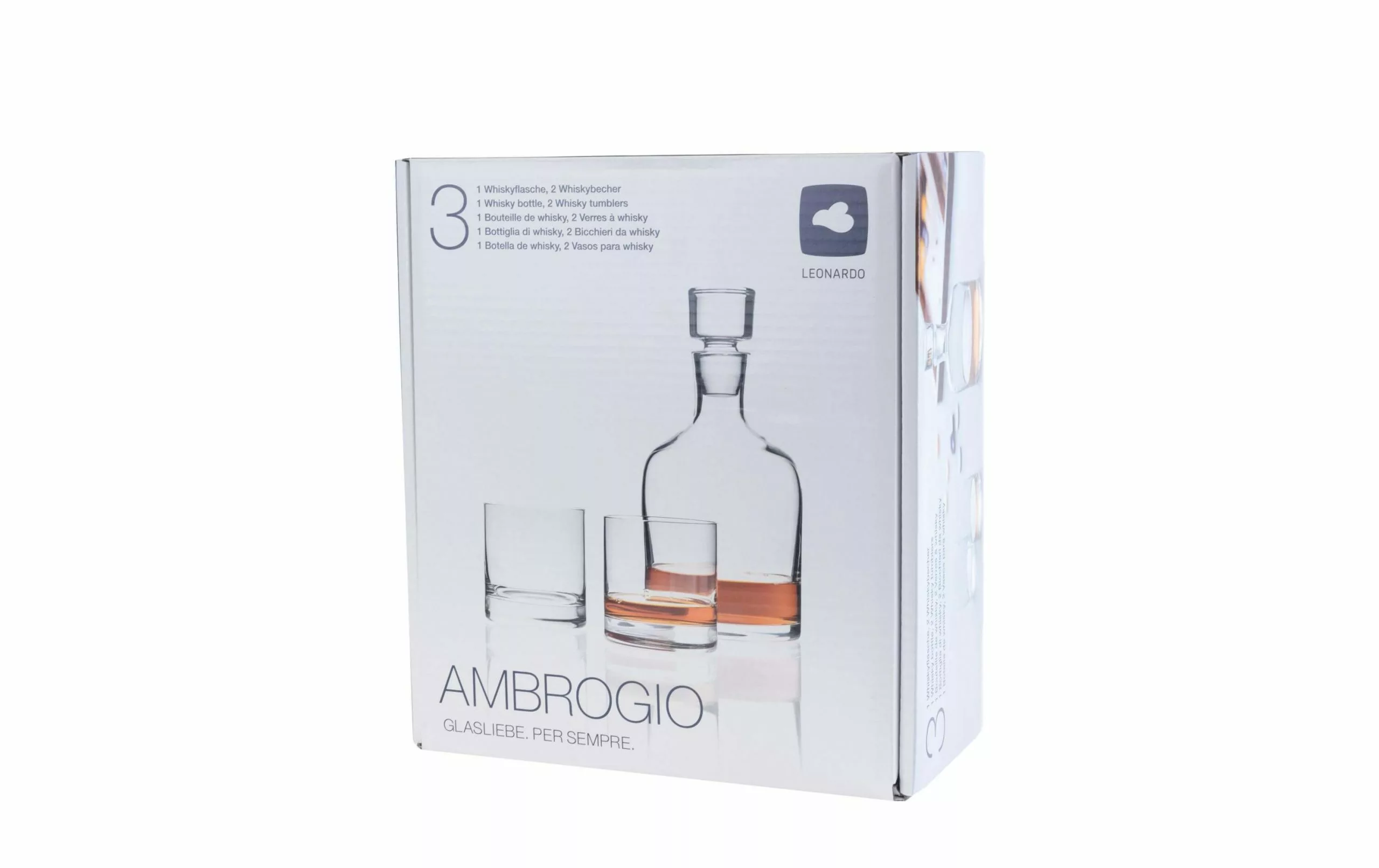 Leonardo Whisky-Set Ambrogio 1.5 L 3-teilig, Transparent - Whiskygläser 3 Leonardo Whisky-Set Ambrogio 1.5 L 3-teilig, Transparent - Whiskygläser – Bild 3