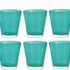 Leonardo Trinkglas Burano Laguna 330 Ml, 6 Stück, Türkis - Trinkgläser