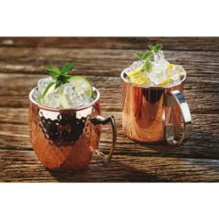 Paderno Cocktailbecher Moscow Mule Glatt, 500 Ml, 1 Stück, Kupfer - Cocktailgläser -Gläser Verkaufsgeschäft 738349 3 5