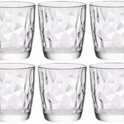 Bormioli Rocco Whiskyglas Diamond 300 Ml, 6 Stück, Transparent - Whiskygläser