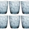 Bormioli Rocco Whiskyglas Diamond 300 Ml, 6 Stück, Blau - Whiskygläser